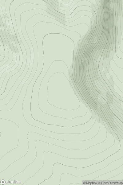 Thumbnail image for Beinn nan Eun [Central Scotland from Dumbarton to Montrose] showing contour plot for surrounding peak